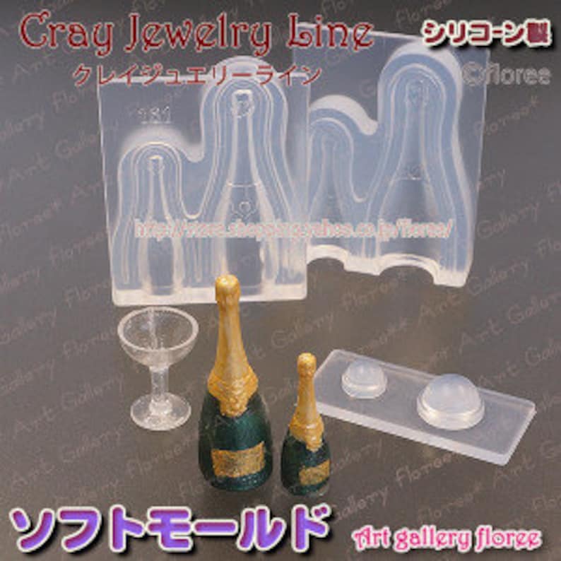 Silicone Mold Miniature Wine Bottle Mold Champagne Bottle Etsy