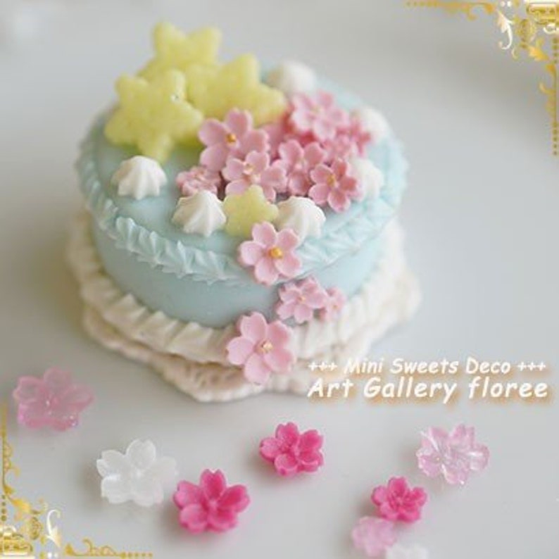 for UV resin, epoxy, polymer clay Silicone Mold 3D Sakura Flower Petals mold Flowers Cherry Blossom Original Floree Mold from Japan