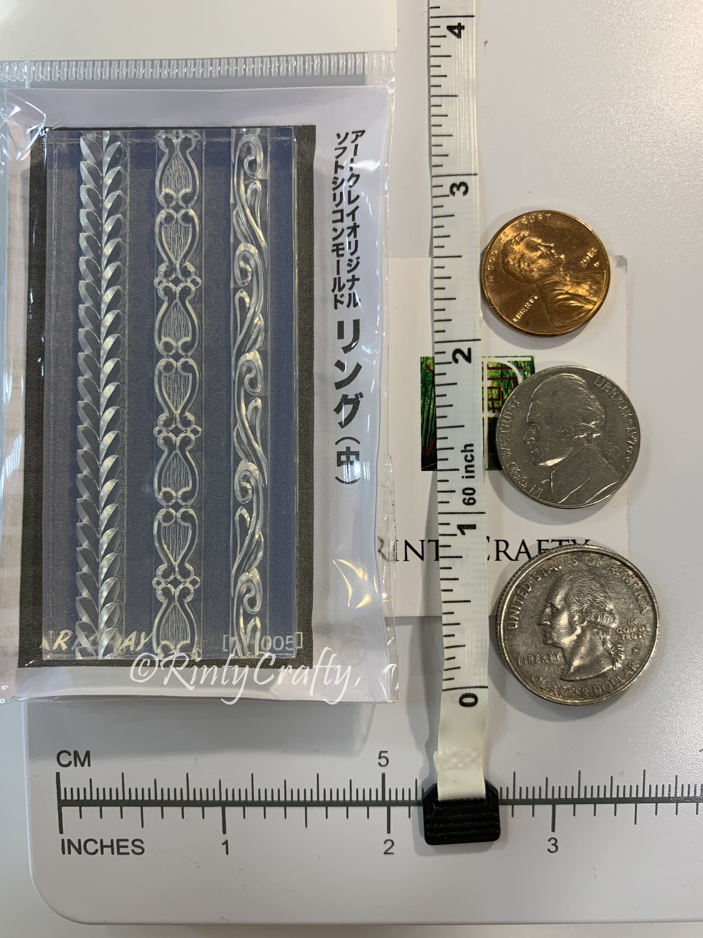 Silicone Mold Silver Ring Mold for Silver Clay Wave Pattern Etsy