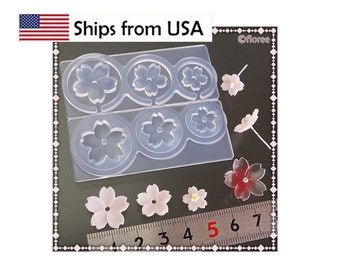 3D Sakura Silicone Mold, Cherry Blossom Petal Resin, Clay (Original Floree Japan)