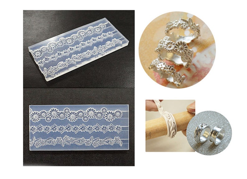 Silicone Mold Silver Ring Mold for Silver Clayleaf Ring Mold Etsy UK