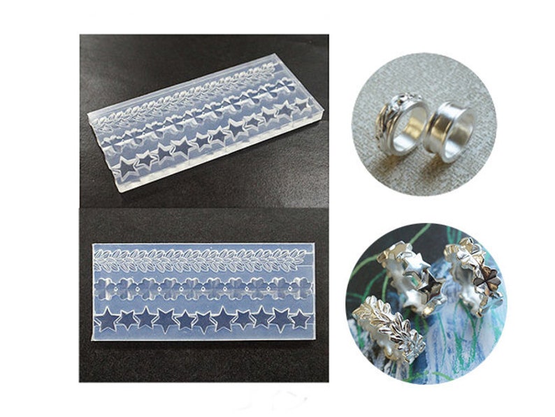 Silicone Mold Silver Ring Mold for Silver Clay Star Ring Etsy