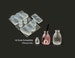 Silicone Mold, Miniature Transparent Bottle Mold, Miniature Potion Bottle Mold, 1:12 Scale Compatible, for UV Resin / Epoxy, Made In Japan 