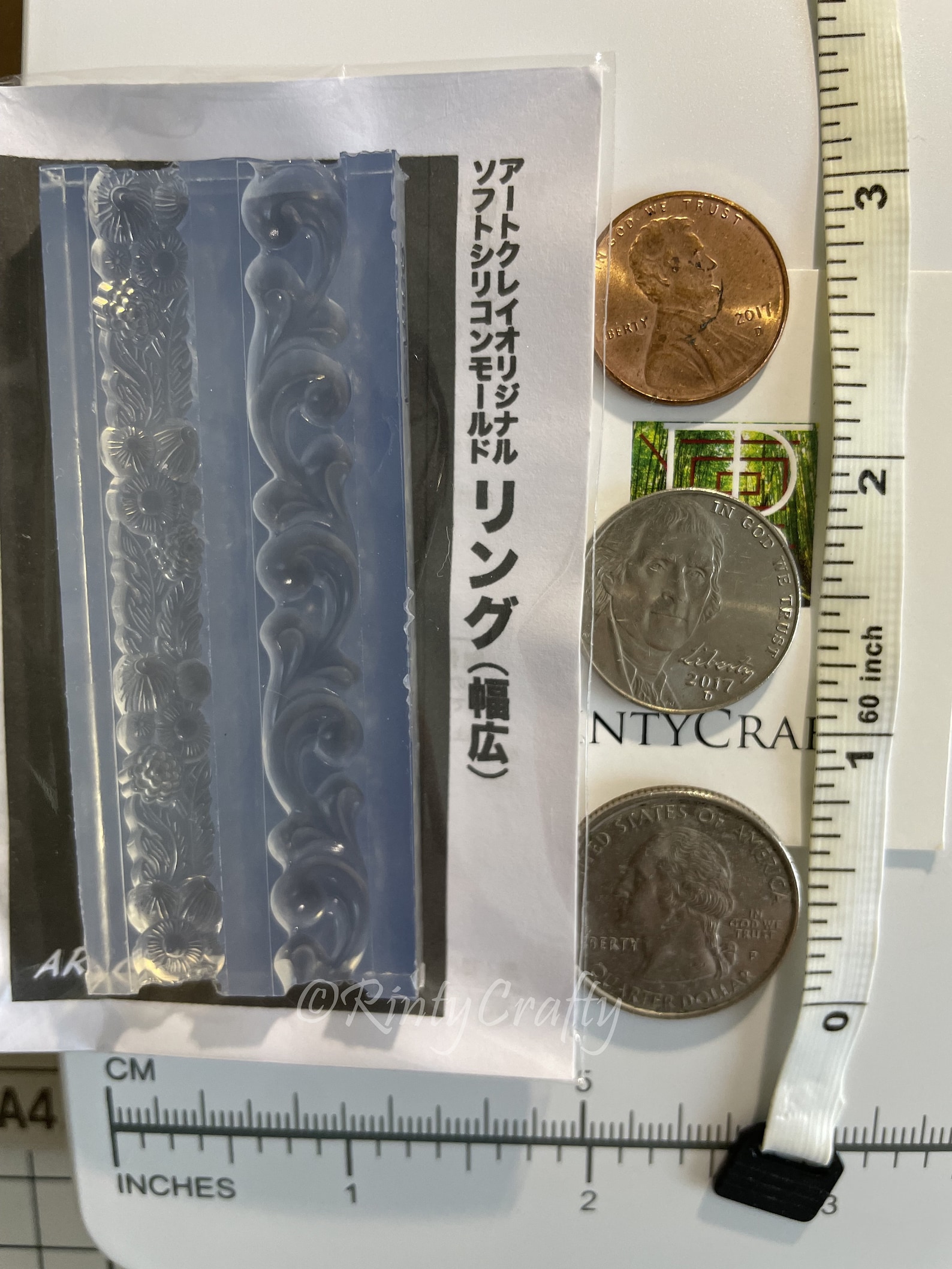 Silicone Mold Silver Ring Mold for Silver Clay Wave Pattern Etsy