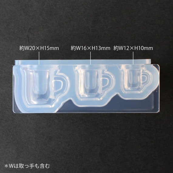 Silicone Mold, Miniature Drinking Mug Cup With Handle Miniature