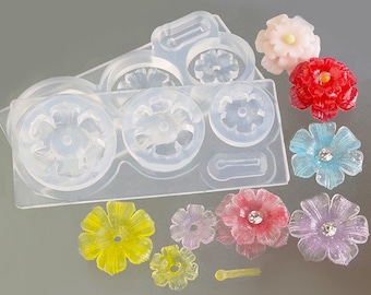 Silicone Mold 3D Hibiscus Mold, Flower Petals mold,Flower Mold, High Quality Soft Mold For Clay / Resin / UV Resin/ Soap from Japan