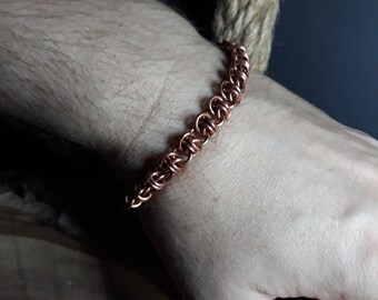 Copper Chain Maille Bracelet