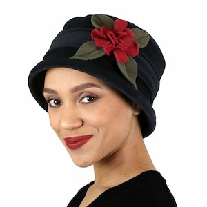 Olivia Luxury Fleece Cloche Hat for Women Chemo Headwear Plush Double Layer