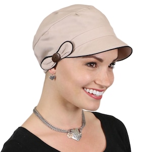 Barcelona Newsboy Hat for Women Chemo Hat 50+UPF Sun Hat Small or Medium