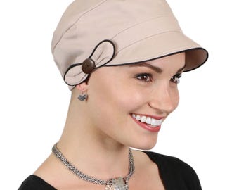 Barcelona Newsboy Hat for Women Chemo Hat 50+UPF Sun Hat Small or Medium