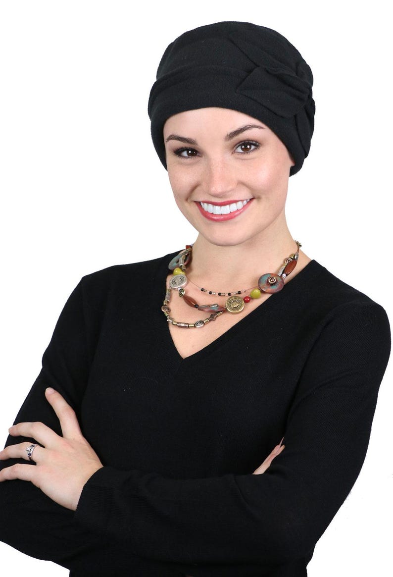 Gorro de lã com estampa de borboleta para mulheres, ideal para quimioterapia, perfeito para o outono e inverno. imagem 17