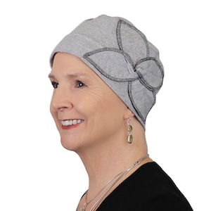 Combed Cotton Butterfly Beanie Chemo Headwear Turban for Women 50+ UPF Sun Protection