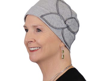 Combed Cotton Butterfly Beanie Chemo Headwear Turban for Women 50+ UPF Sun Protection