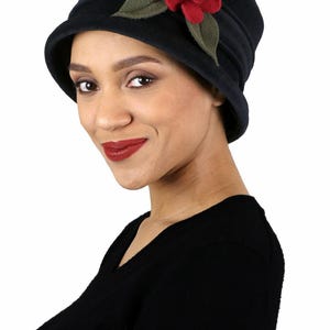 Olivia Luxury Fleece Cloche Hat for Women Chemo Headwear Winter