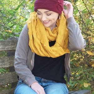 Gorro de lã com estampa de borboleta para mulheres, ideal para quimioterapia, perfeito para o outono e inverno. imagem 9