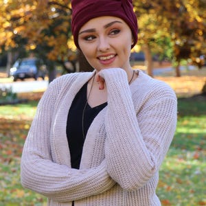 Gorro de lã com estampa de borboleta para mulheres, ideal para quimioterapia, perfeito para o outono e inverno. imagem 15