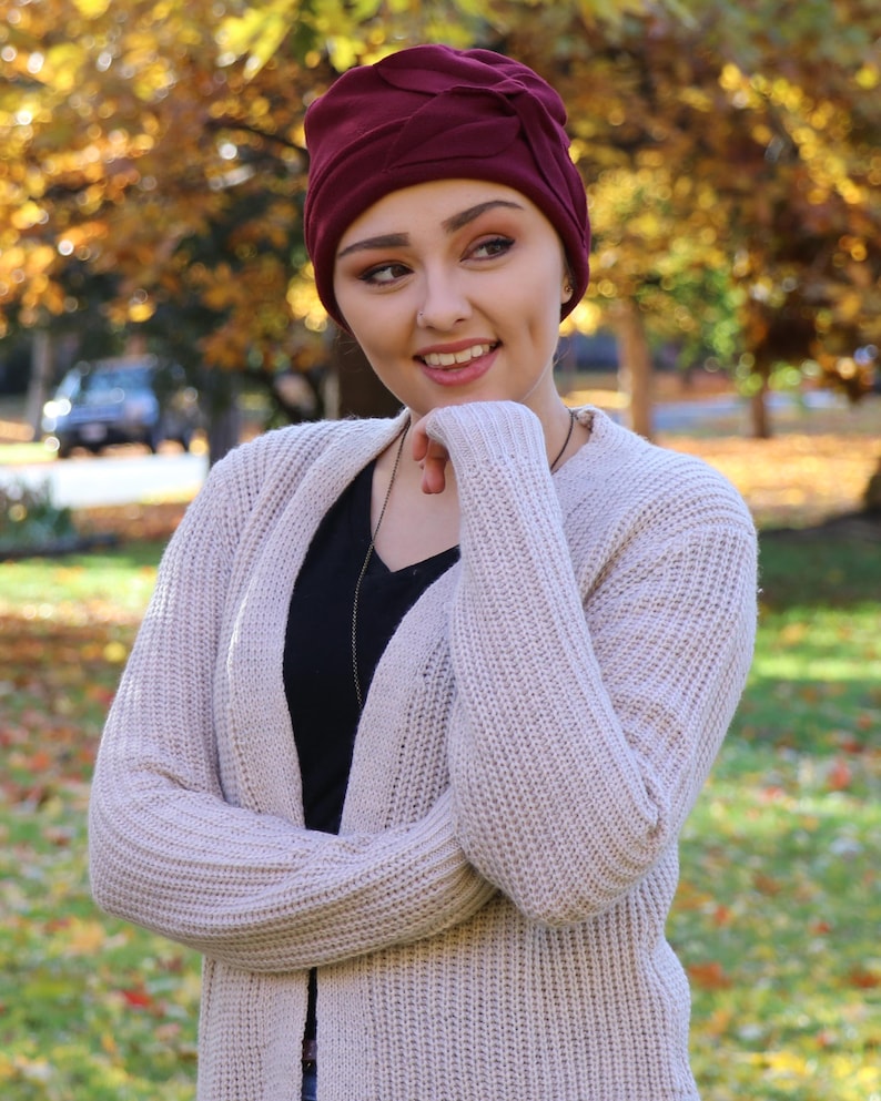 Gorro de lã com estampa de borboleta para mulheres, ideal para quimioterapia, perfeito para o outono e inverno. imagem 15