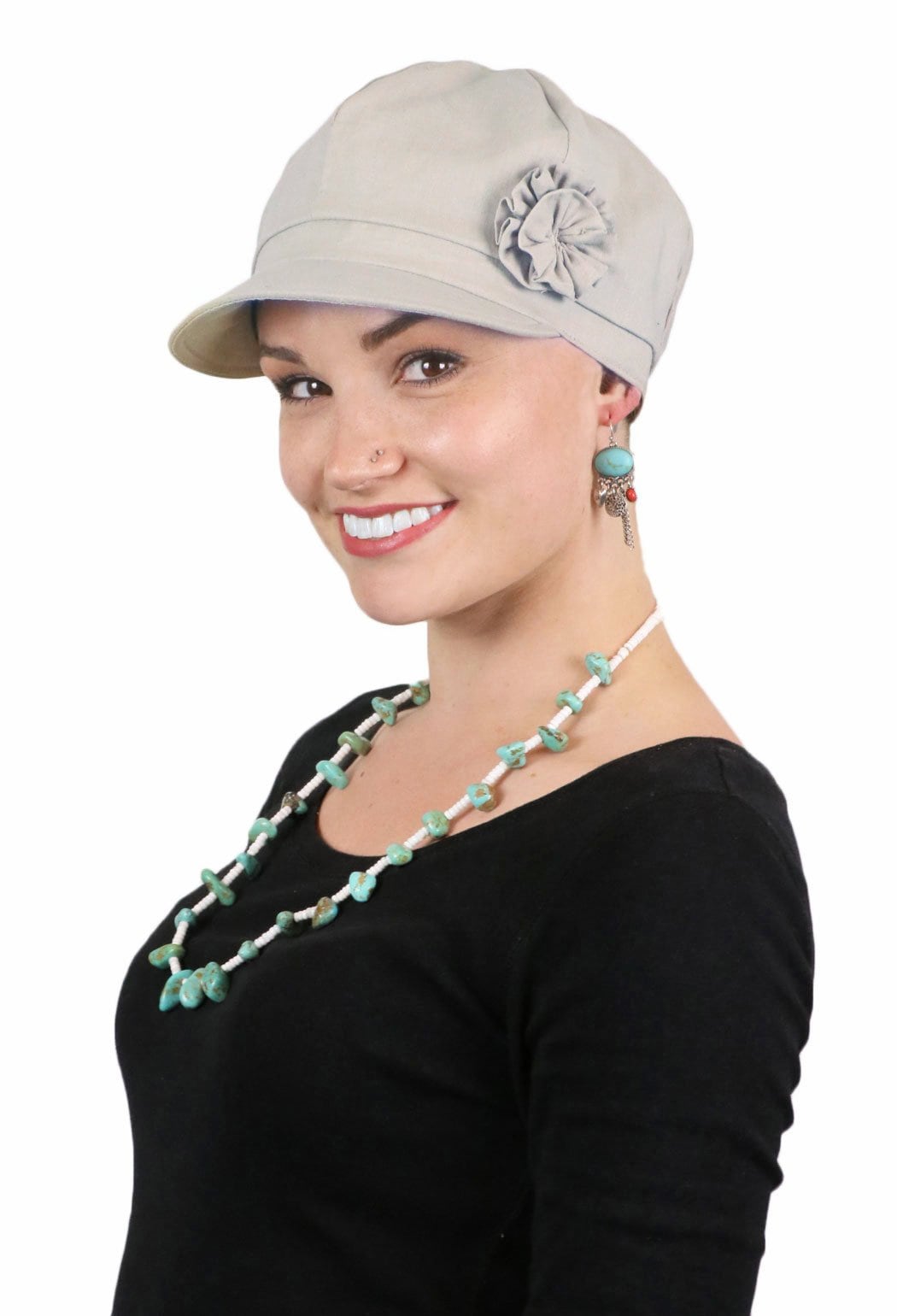 Womens Hat Newsboy Cap Fleece Winter Cancer Headwear Ladies Chemo Hat