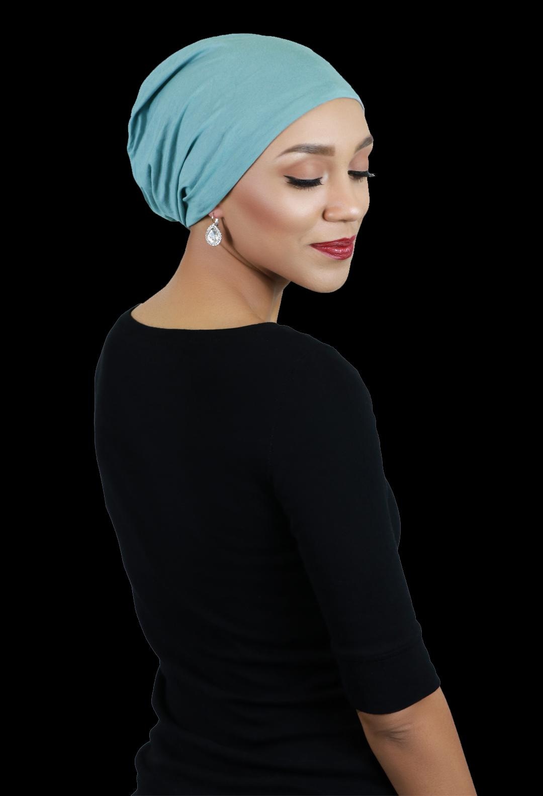 Bamboo Slouchy Beanie Turban Hat Chemo Headwear 50+ UPF Sun  display picture 1