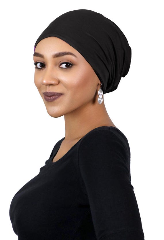 Bamboo Slouchy Beanie Turban Hat Chemo Headwear 50+ UPF Sun  display picture 2