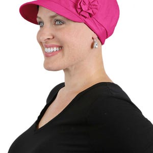 Brighton 100% Cotton Newsboy Cap for Women Chemo Headwear image 5