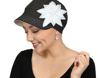 Whimsy Soft Cotton Newsboy Hat Baseball Cap Chemo Headwear with 50+ UPF