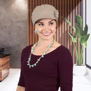 Brighton 100% Cotton Newsboy Cap for Women Chemo Headwear image 8