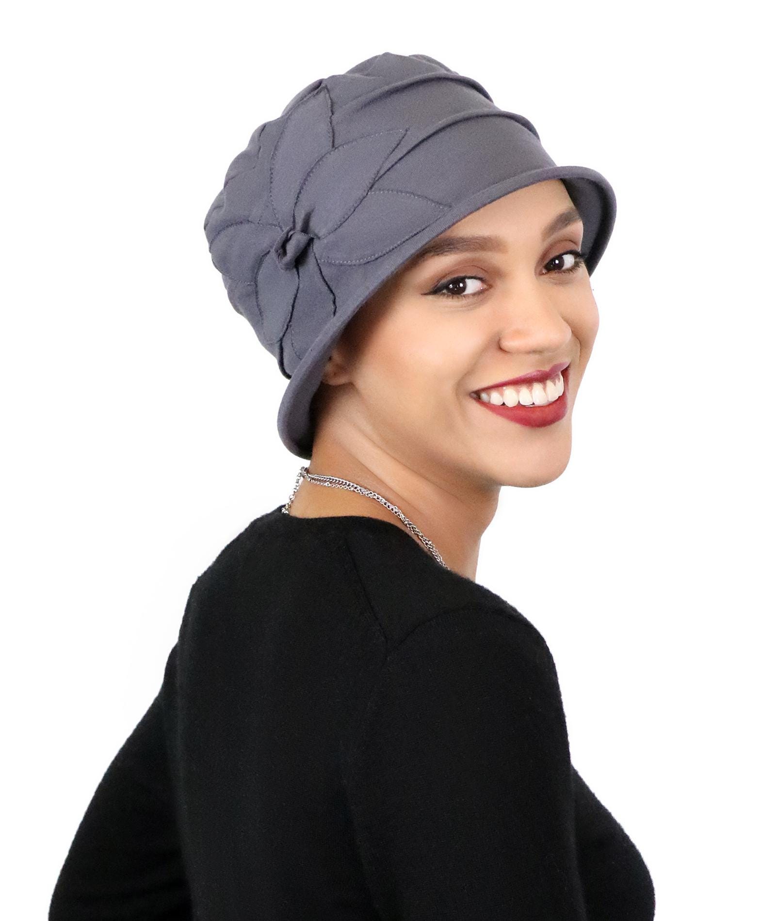Combed Cotton Cloche Hat Chemo Headwear 50+ UPF Sun  display picture 2