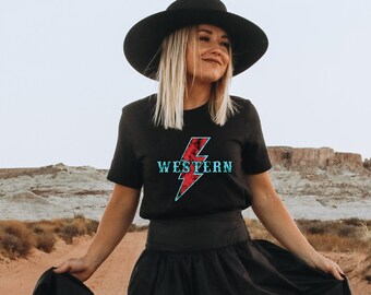 Western Graphic Tees for Women - Western Shirts - Punchy Tshirt - Cowgirl Shirt - Rodeo Tshirt - Western Gifts for Her - Cute Western Tee