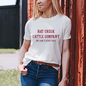 Camisa Lonesome Dove - Camisa hat creek Cattle Company - Camiseta gráfica occidental - Camisa occidental - Camisas para hombres - Western Wear