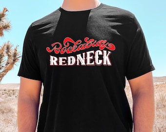 Rockabilly Redneck Graphic Tee - Rockabilly Tshirt - Redneck Tshirt - Western Graphic Tee for Men - Retro Graphic Tee - Vintage Tshirt