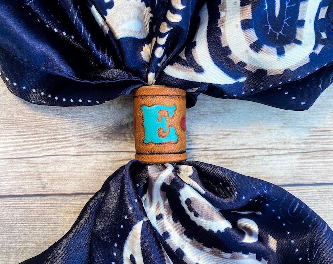 Personalized Wild Rag Slide for Western Style Silk Scarf - Western Accessories - Wild Rag Holder - Bandana Slide - Gift for Cowboy