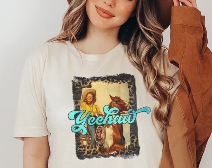 Yeehaw Shirt -  Cowgirl Shirt - Western Graphic Tee - Graphic Tees for Women - Rodeo Tshirts for Women