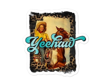 Yeehaw Sticker - Western Stickers - Cowgirl Stickers - Western Decals - Waterproof Stickers - Laptop Stickers - Water Bottle Stickers