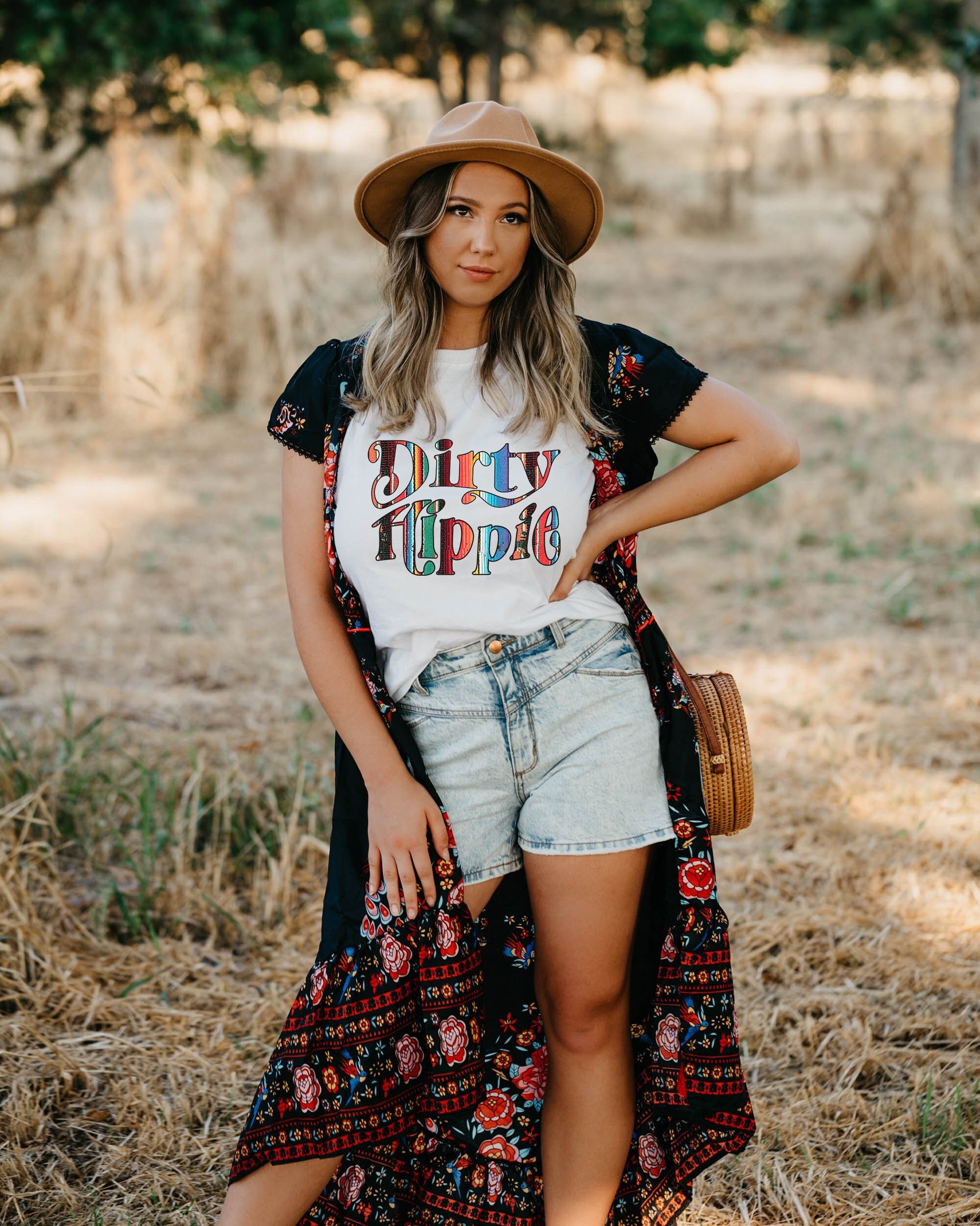 Boho Top - Vintage Graphic Tee - Be-Bohemian