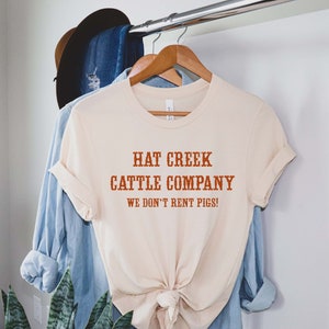 Camisa Lonesome Dove - Camisa Hat Creek Cattle Company - Camiseta Gráfica Occidental - Camisa Occidental - Camisas para Hombres - Camisas para Mujeres