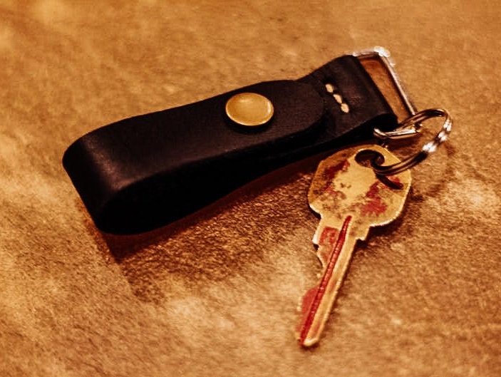 Simple Leather Key Ring