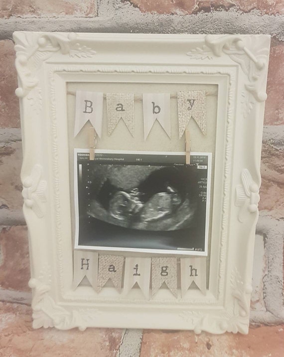 BABY SHOWER KEEPSAKE PHOTO FRAME MOUNT GIFT PHOTOGRAPH MEMENTO BABY/'S SCAN