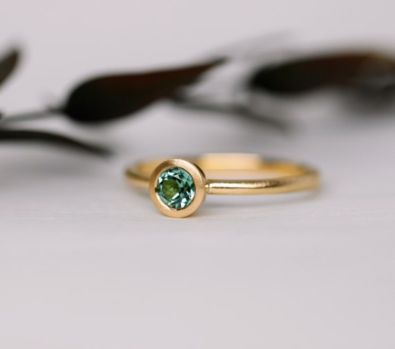 Anillo de oro amarillo 750 Anillo de oro de 18k Anillo de