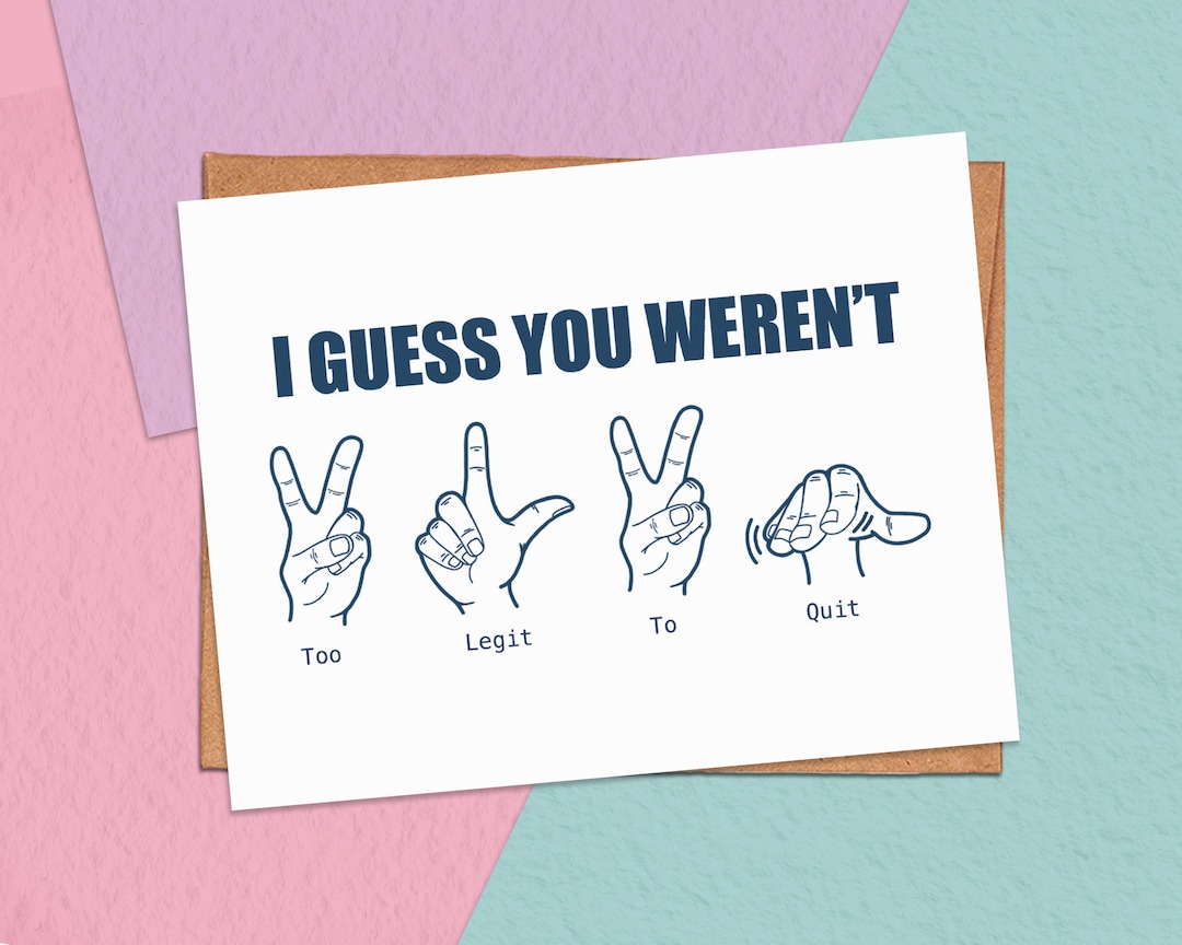 Funny Goodbye Coworker Card, Coworker Farewell I Guess You Weren