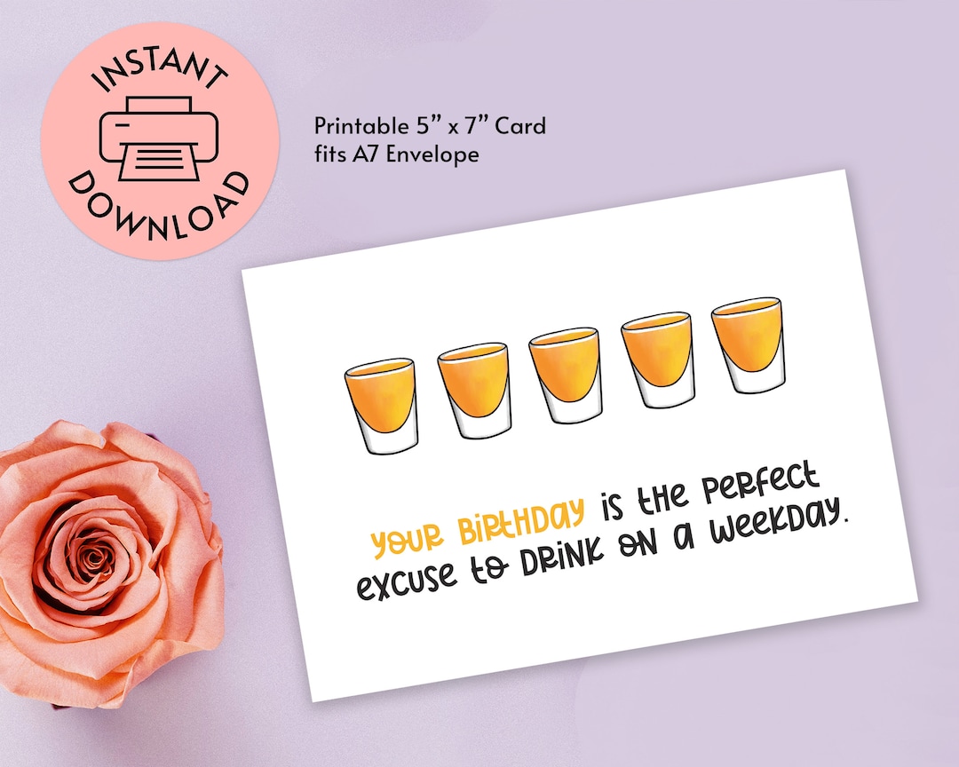 Printable Birthday Card 21st Birthday Card Instant Download - Etsy