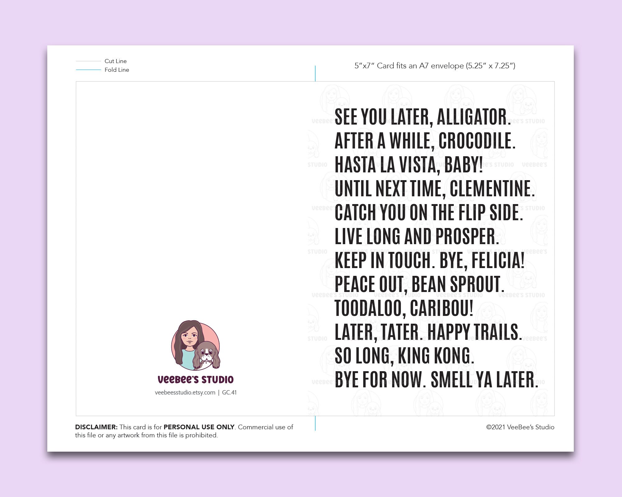 Printable Funny Goodbye Card Farewell Card Instant Download - Etsy