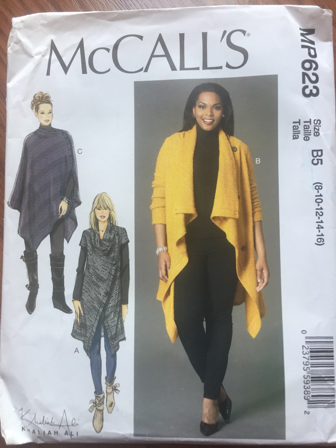Mccalls MP623 Poncho Fashion Basics Pattern Classic Fit - Etsy