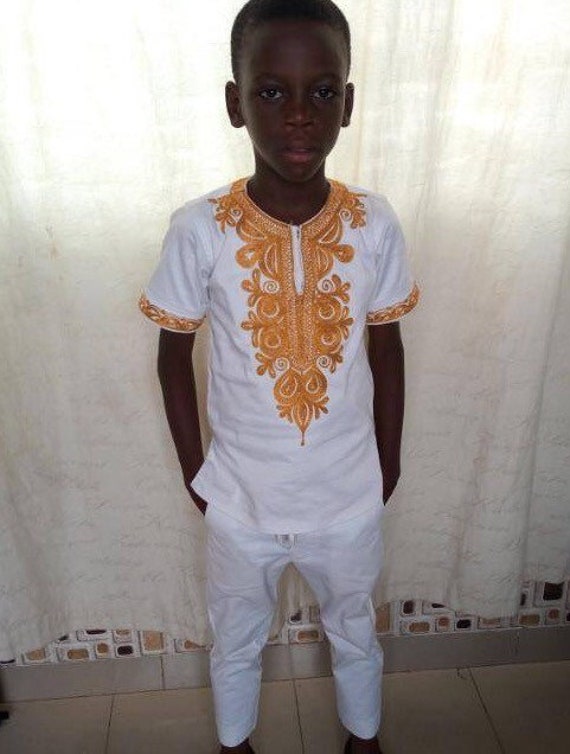 all white african outfit
