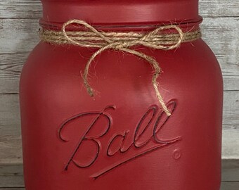 Red Canisters Etsy