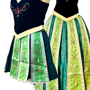Adult Short or Long Princess Anna Skater Performance Dress  Custom Orders