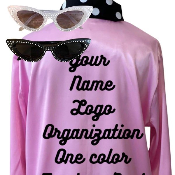 Pink Jacket with Scarf Custom Design Adults  XS to 4XL