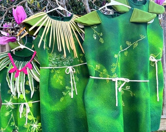 Hand Painted  Green Troll  Trees Costume