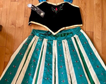 Adult Plus Size Princess Anna Dress Coronation Custom Order 3XL 4XL 5XL 6XL