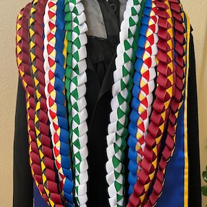 Laurea Lei Grosgrain (non materiale satinato) Alta qualità 3 nastri
